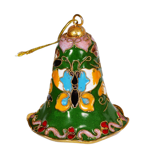 Glocke Weihnachtsglocken Weihnachtsdeko Deko Cloisonne Emaille 5481 - zum Schließen ins Bild klicken